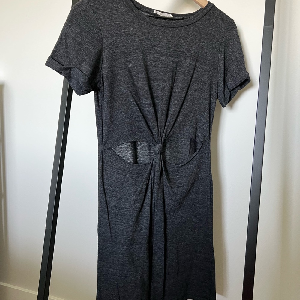 Cut Out Knotted Front Dress